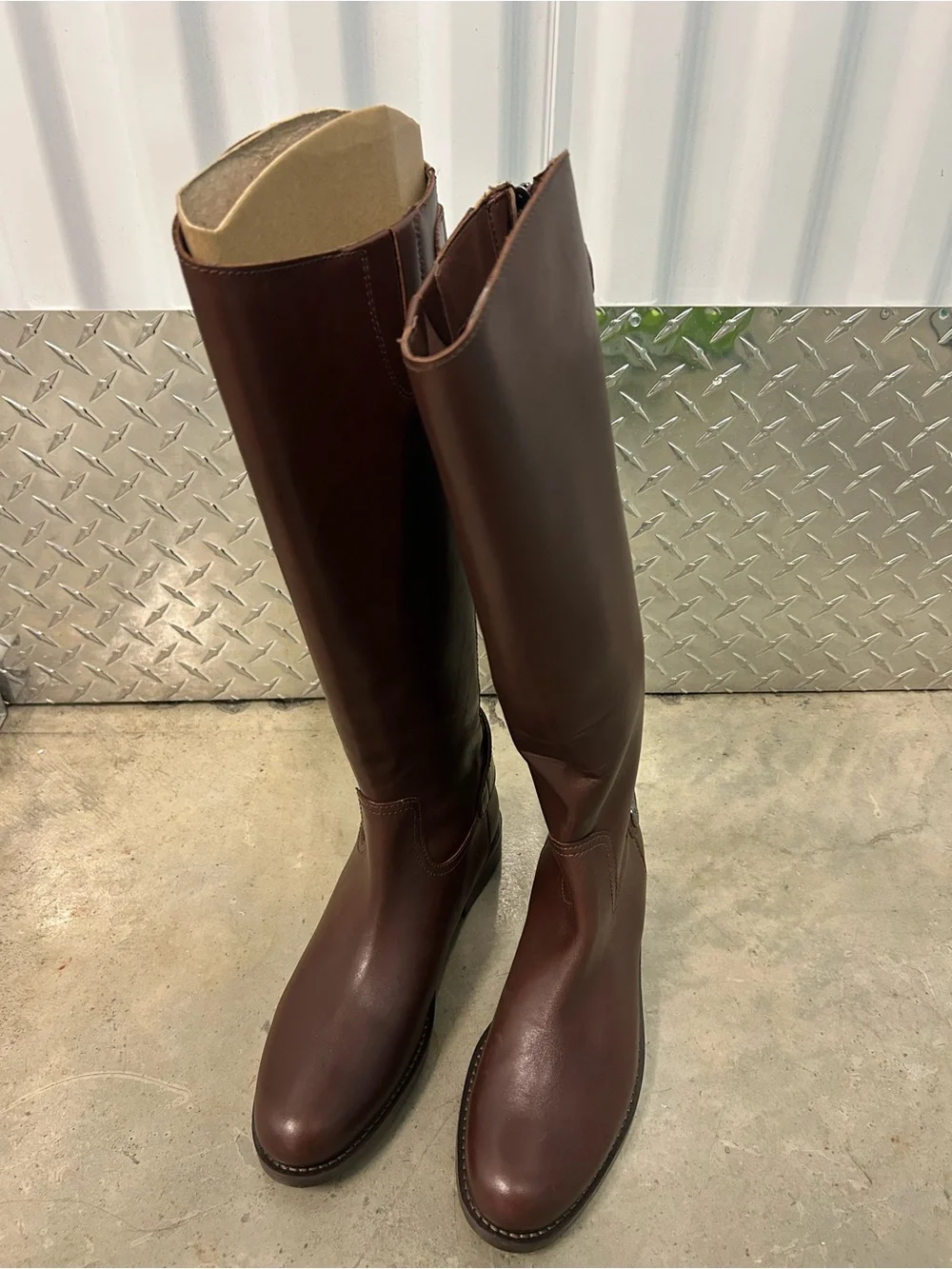 Sam Edelman Over-the-Knee Riding Boots in Brown Leather